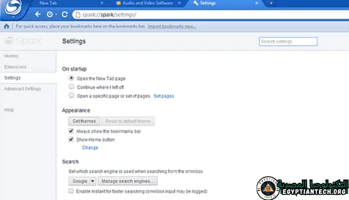 واجهة متصفح Baidu Spark تعرض تصميمها الأنيق وميزاتها سهلة الاستخدام لتصفح الويب بكفاءة