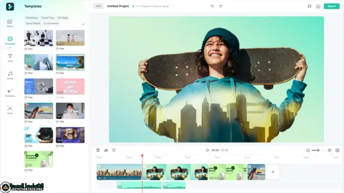 تحميل برنامج فيلمورا مع التفعيل​ للكمبيوتر مع الكراك​ من ميديا فاير​