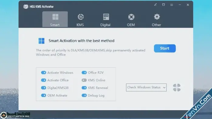 أداة تفعيل ويندوز 10 و 11 و أوفيس | HEU KMS Activator 2024