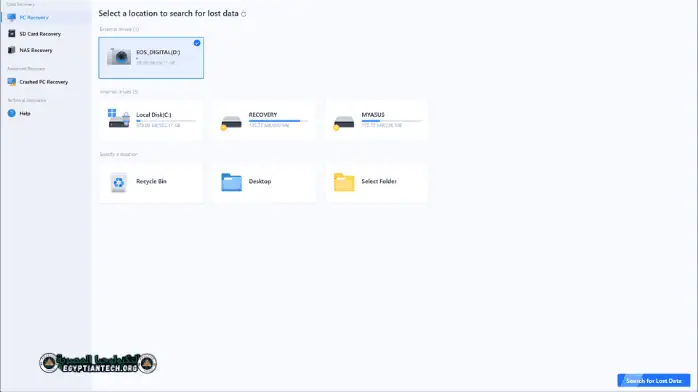 تحميل برنامج EaseUS Data Recovery Wizard مفعل مدى الحياة