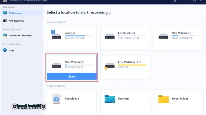 تحميل برنامج EaseUS Data Recovery Wizard مفعل مدى الحياة